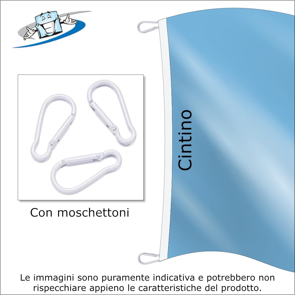 Bandiere rettangolari personalizzate in tessuto nautico pesante155 g/mq o microforato110g/mq orizzontali o verticali in diverse dimensioni - ordine minimo pezzi in base alla dimensione