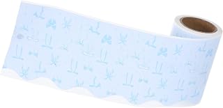 SEWACC Bordes Adhesivos para con Diseño de Lazo Color Azul para Decoración de Aula Oficina y Fiestas