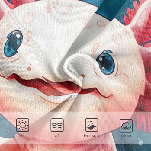 Cotton Girls Underwear Toddlers Watercolor Cute Axolotl Little Girl Panties Personalized Briefs Kids Undies 2t3