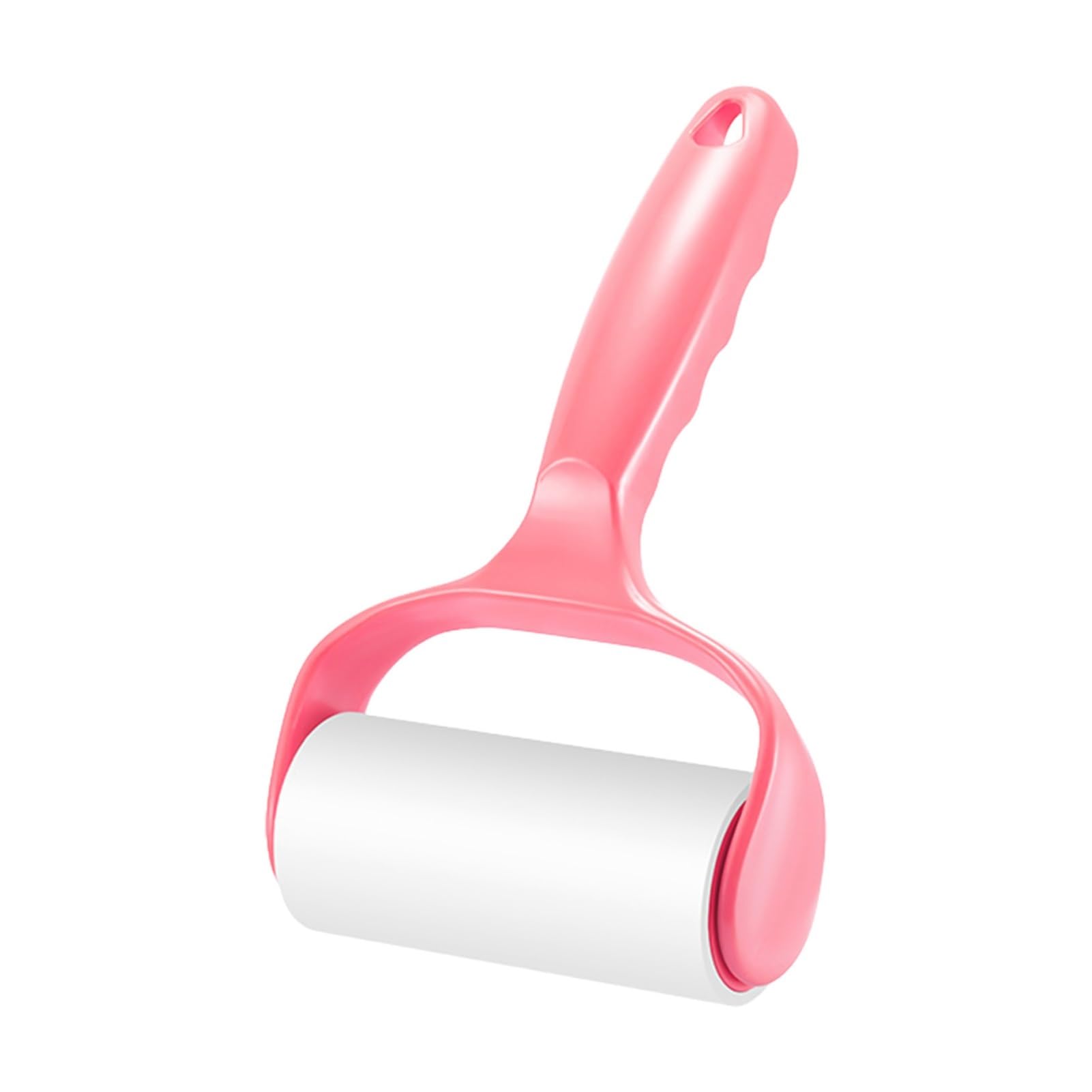 Tear sticky roller, portable pet hair removal roller, multifunctional lint fuzz cleaning tool for clothes, sofa, bedding, car seat, effective dog cat hair remover drum type cleaning roller(Pink)