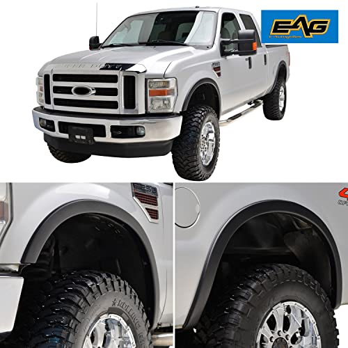 EAG Fender Flares Satin Black Styline Series Fit for 08-10 Super Duty