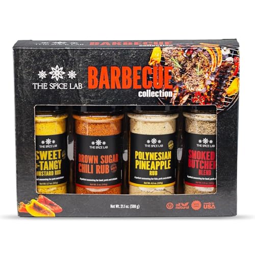 The Spice Lab Barbecue Gift Set – Gourmet Grilling Seasoning Set Collection with Polynesian...