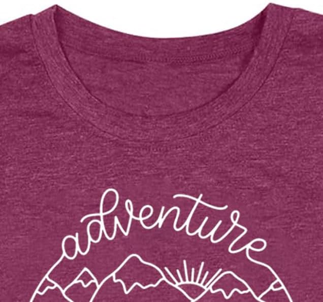 Adventure Awaits T-Shirt Women Nature Hiking Mountain Camping T Shirt Travel Outdoor Casual Vacation Tops Tees - Image 3