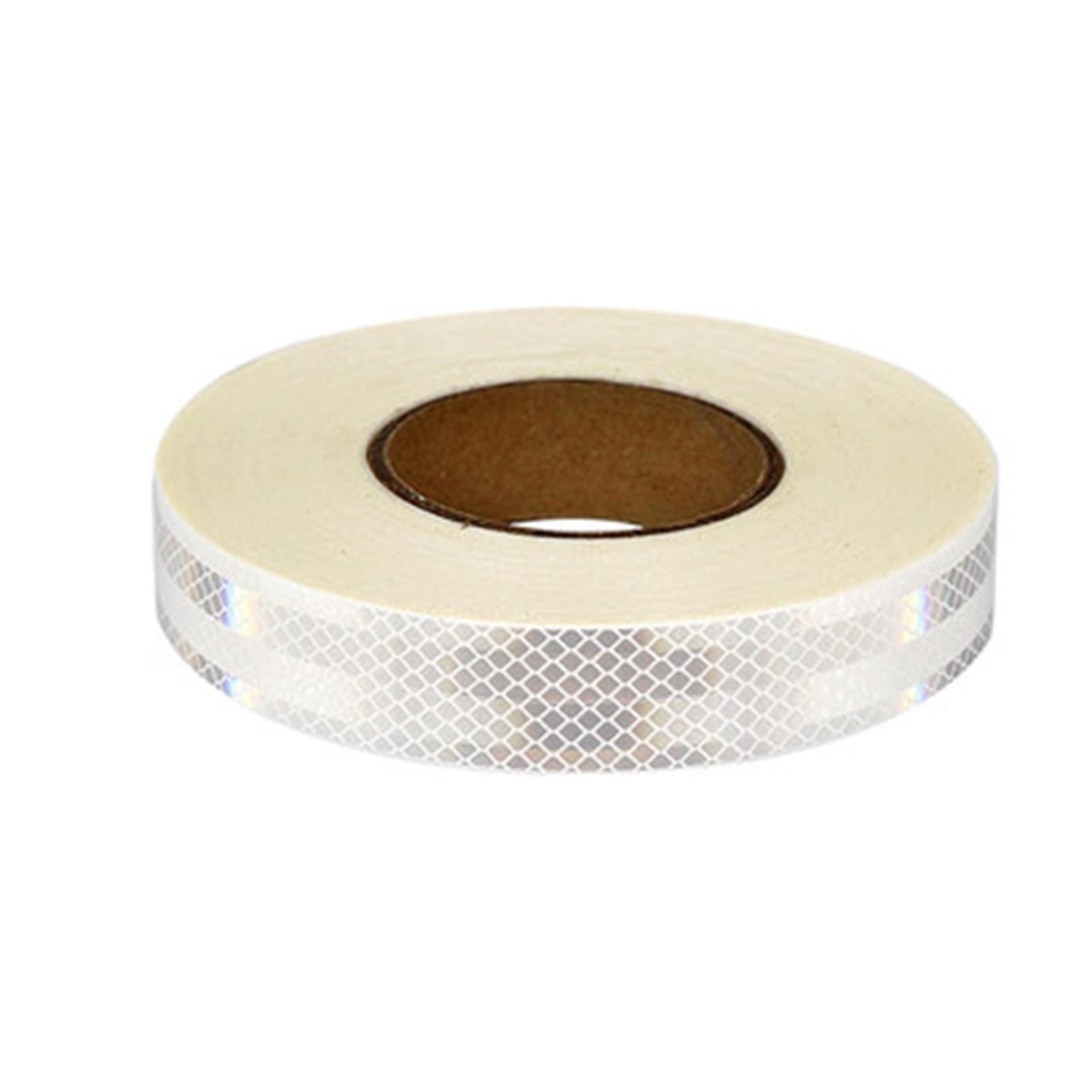 WSNDY 1.2 Inch X 9.8 Feet Reflective Tape, Outdoor Safety Tape,High Viscosity, Waterproof, Car Reflective Safety Tape for Safety Warning,White