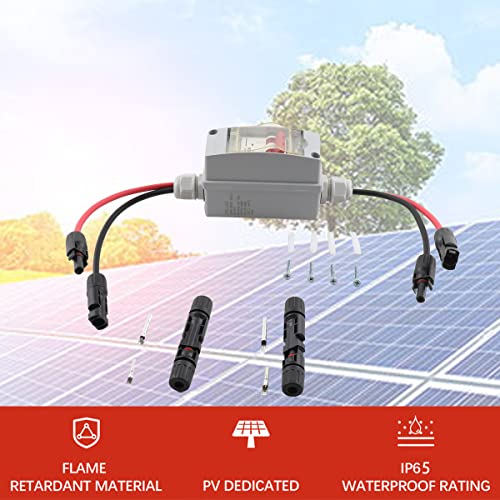 Cozyel 30 Amp Pv Isolator Switch Dc 12V-400V Ac 90-400V Disconnect Switch | Miniature Circuit Breaker With Ip65 Distribution Box For Solar Panels | Plug-And-Play Mcb #TOP1