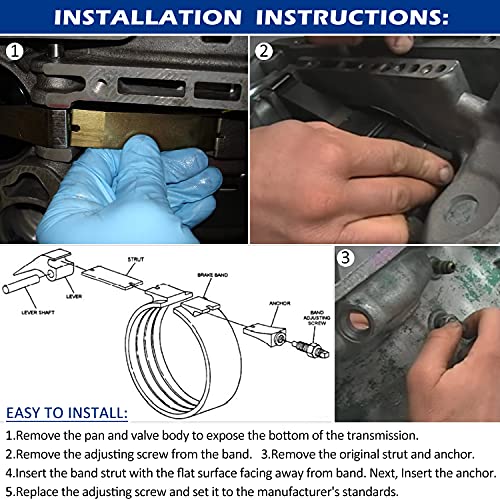 Pw518Ac Band Anchor & 22717Hd Heavy Duty Band Strut Fits 47Re, 48Re, A518, A618, A727 Transmission Parts For Chrysler Dodge Cummins #TOP4