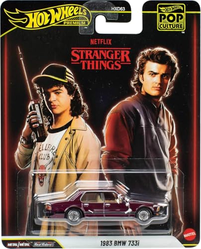 Image of Hot Wheels Premium Netflix Stranger Things 1983 BMW 733i Pop Culture Car for 3 Years & Above (Wine)