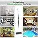 Floor Scrubbing Brush Stiff Bristles with 49.6 inches Telescopic Long Handle, Yard Brush Concrete Broom for Cleaning Garden, Patio Bathroom, Kitchen, Garage, Deck, Tile, Marble, Stone, Wood Floors