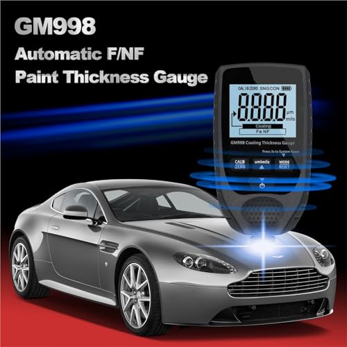 Medidor de espesor de pintura GM998 Full Black miniatura 3