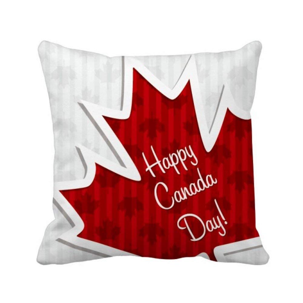 Housse de coussin Canada feuille d'érable pour décoration salon et canapé d'été