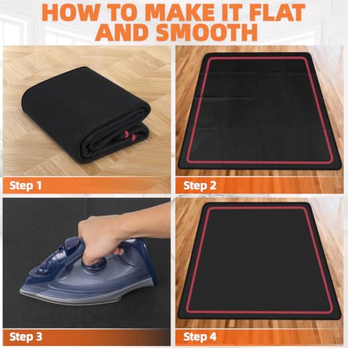 IBVIVIC Drum Mat, 4 x 5.3Ft Drum Carpet Drum Rug with Non-Slip Grip Bottom by IBVIVIC - Used condition - Image 5