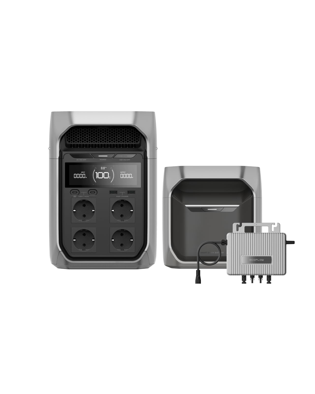 EcoFlow Delta 3 Plus tragbare Powerstation 1024Wh, 0% VAT WLAN STREAM Mikrowechselrichter 800W, LiFePO4-Batterie, 1800W (3600W Spitze) Solargenerator für Notstromversorgung, Camping - 5