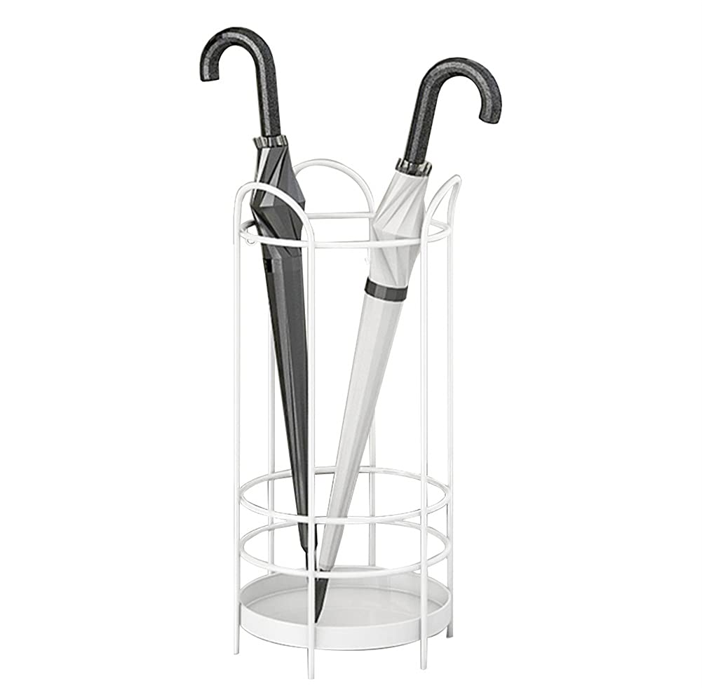GHHVFEC Space-Saving Iron Umbrella Stand – Free-Standing Hollow Holder for Entryway and Home Organization