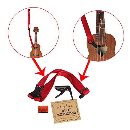 KKmoon Ukulele Ukelele Conjunto de acessórios para guitarra havaiana, incluindo metrônomo dedo marte
