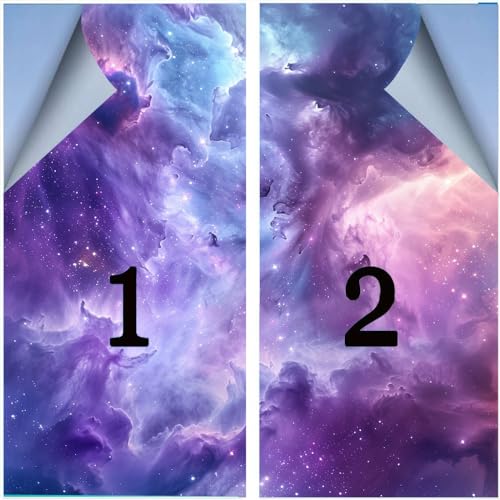 Película para ventana esmerilada Purple Nebula 17.7x23.6 in x2 miniatura 3