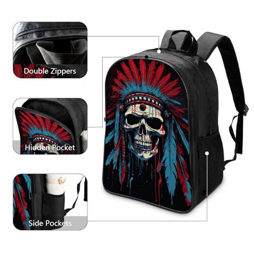 Bolsa para la escuela estilo skull de 40cm ideal para excursiones de niños pequeños y parques 3