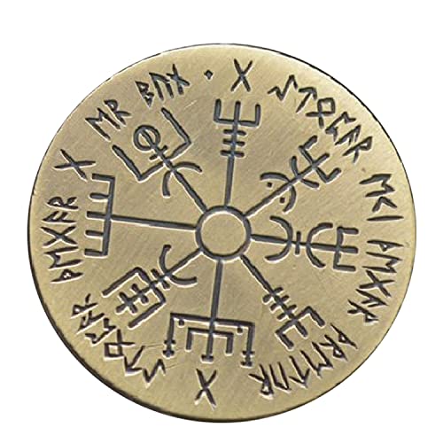 Moneda BirchRiver Wayfinder - Bronce - Brújula Nórdica miniatura 3