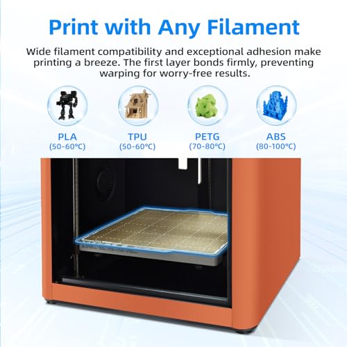 Image of BIQU PyroGrip Double Side Textured PEI Build Plate for Bambu-Lab P1P P1S P2S X2D X1C X1E A1 3D Printers 257x257mm PEI Spring Steel Flexible Sheet Print Bed Removable Surface Platform