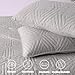 Whale Flotilla Soft King Size Quilt Set for All Seasons, 3-Piece Ultrasonic Geometric Quilts Bedding Set, Lightweight Reversible Bedspread, Coverlet, Bed Cover with 2 Pillow Shams, Lightgrey