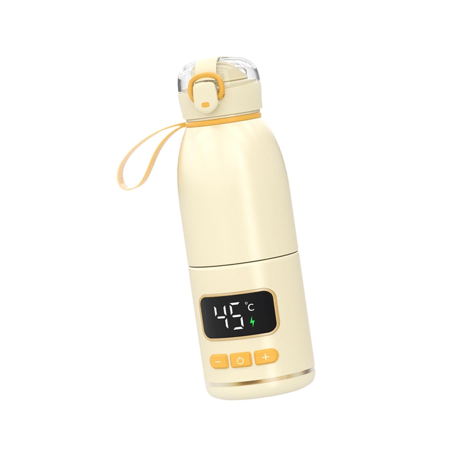 Harilla Calentador de Biberones Portátil, Taza Térmica, Hervidor Eléctrico Multiusos con Aislamiento, Taza de Agua para Alimentación de Bebés, Picnic, Uso Dia