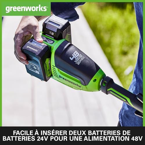 Greenworks POWERALL 48V 24V x 2 Coupe bordure 40cm 2x Batteries 4Ah - vue 8