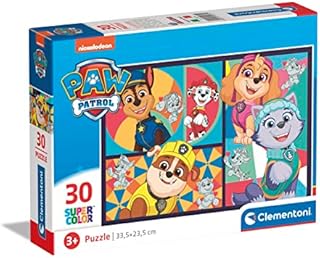 Clementoni - 20275 - Supercolor Puzzle - Paw Patrol - 30 Elementów, Puzzle Dla Dzieci 3 Lat, Wysokiej Jakości Nadruku, Made In Italy