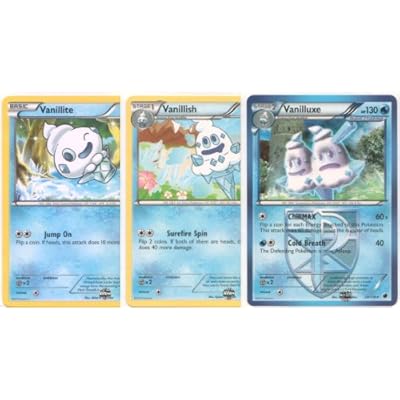Pokemon Vanilluxe, Vanillish and Vanillite - Rare Italy | Ubuy Pokemon Vanilluxe, Vanillish and Vanillite - Rare Italy | Ubuy