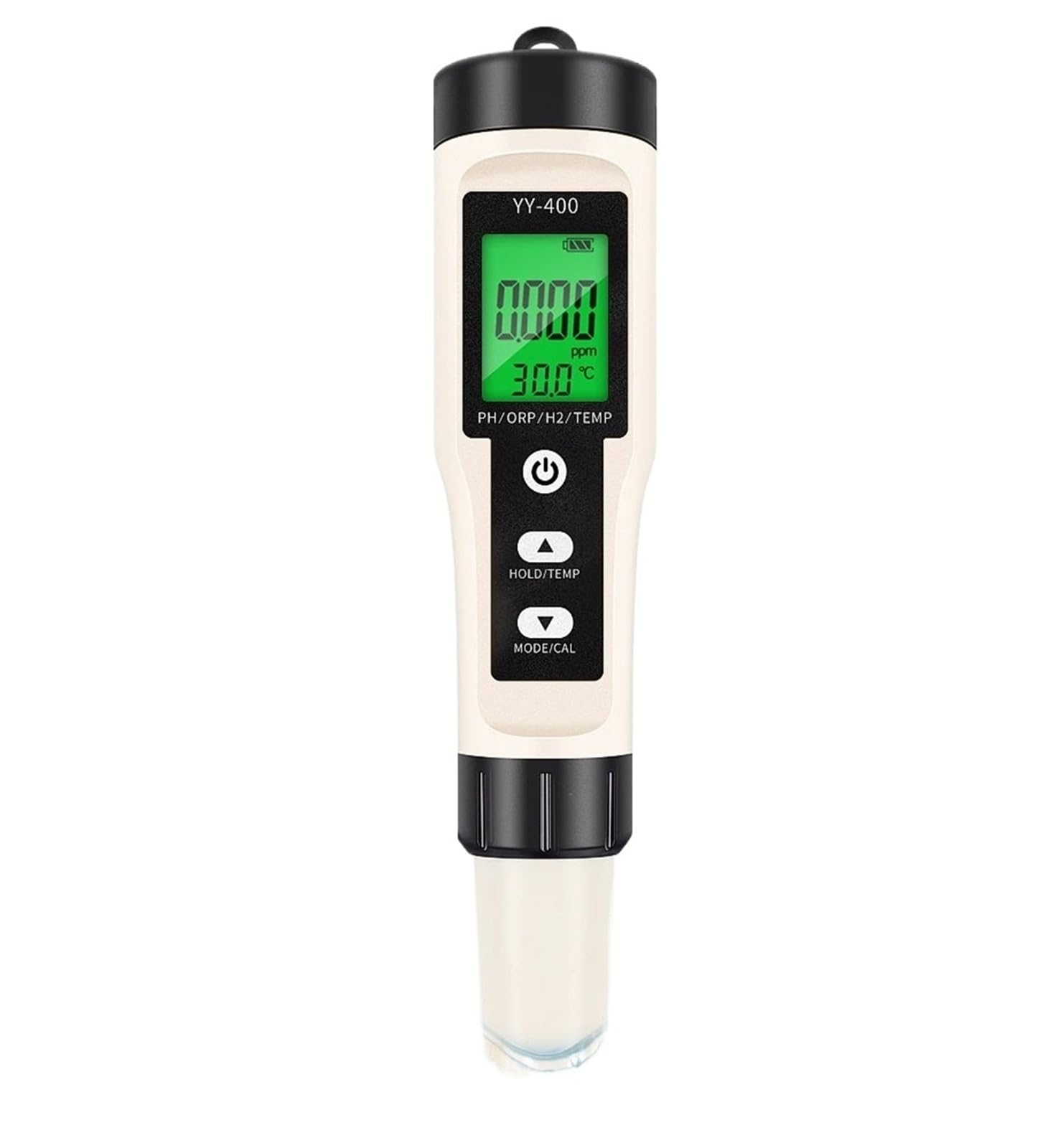 Digital pH Meter, 4 in 1 Optional PH ORP H2 Temperature Hydrogen-Rich Meter Portable Pen Water Quality Purity Tester for Aquarium Hydroponic