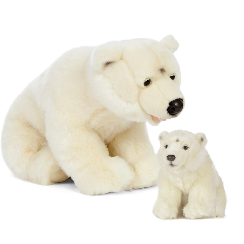 Living Nature-AN503 Living Nature AN503-Oso polar para madre y bebé, color blanco, talla única (Keycraft AN503) , color/modelo surtido
