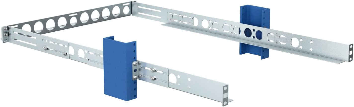 RackSolutions 1U 2-Post Universal Rack Mount Rail Kit for All Servers with Cable Management Bar - Dell HP IBM Lenovo