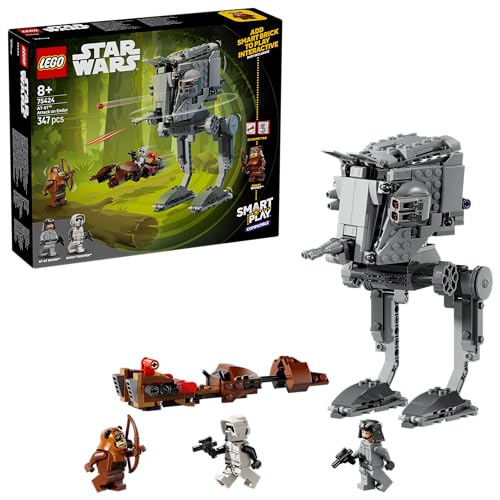 LEGO Star Wars 75424 SMART Play: AT-ST Attack on Endor - Compatible Interactive Toy Set incl. 2 SMART Tags and Wicket Minifigure - Gift Idea for 8+ Year Old Boys Girls & Adult Fans