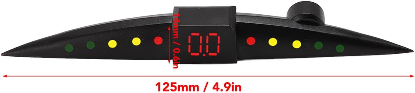 Car Reverse Backup System, 4 Sensors Parking System, 60 Degree Directions, Acc Detects Obstacles Within 0.3-2.0m (White)