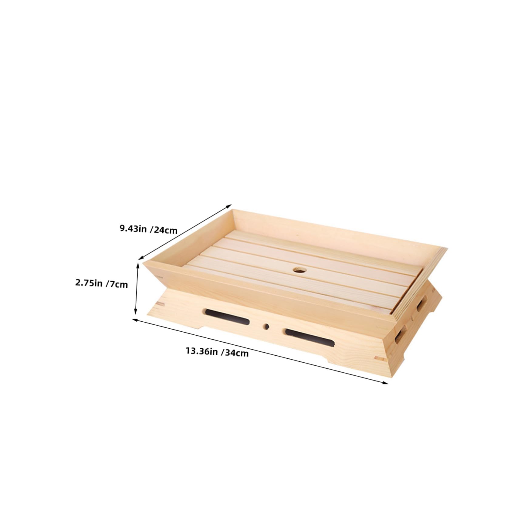 2 Piezas Platos de Sushi de Madera Estilo Japonés Bandejas para Sashimi Platos para Aperitivos y Mariscos Elegantes para Servir Casa o Restaurante