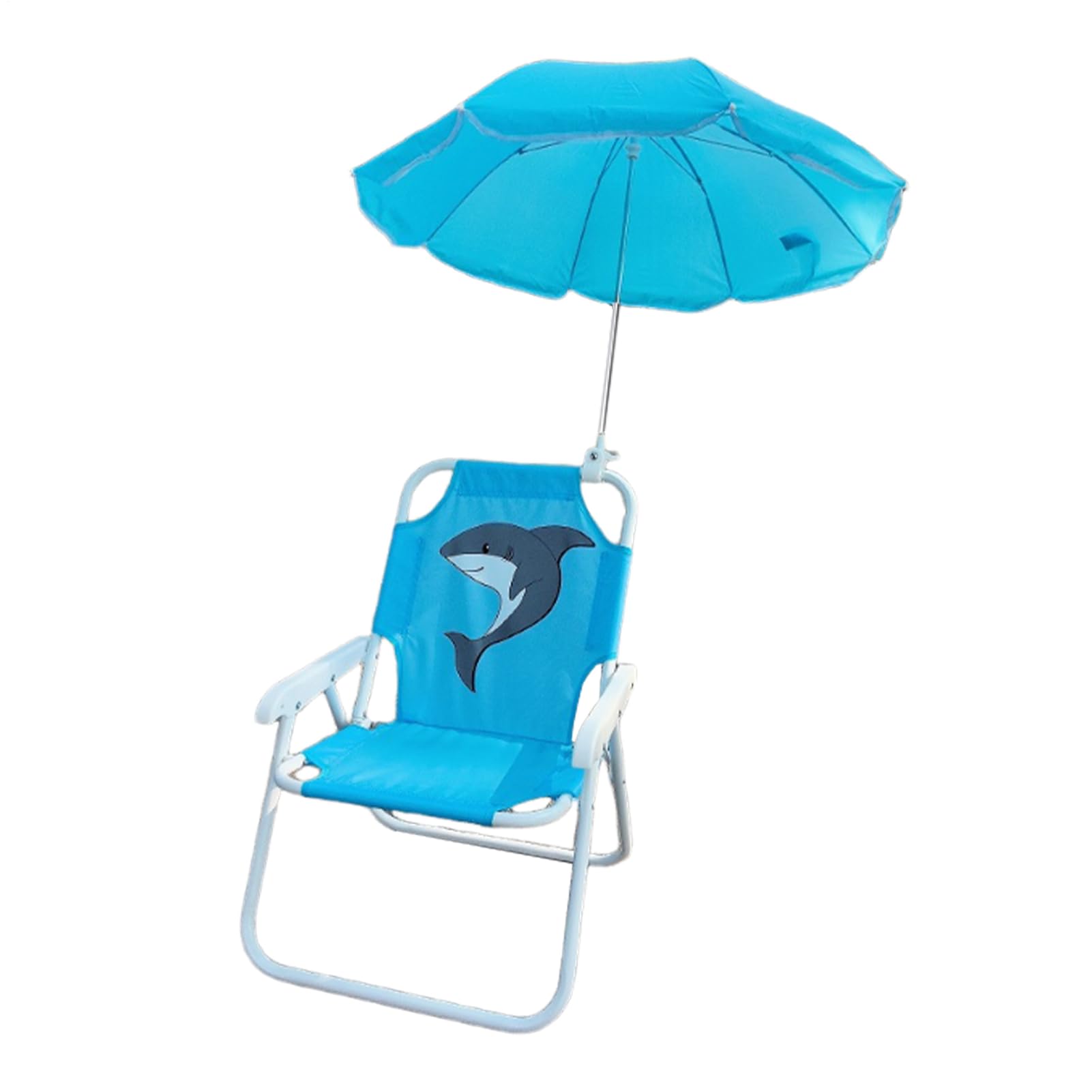Silla Para Acampar Para Niños - Silla De Playa Para Niños Con Paraguas | Asiento De Are-na Resistente Al Viento Plegable Con Sombrilla Portátiles Para Campamento De Jardín Al Aire Libre (A-zul)