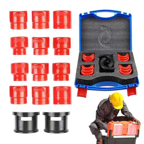 Juego de juntas de horquilla, juego de juntas de horquilla, 14 unidades de Auto Seal Driver Kit - Juego de controladores de rodamientos de montaje de juntas, herramientas de motocicleta con maletín