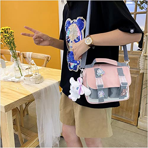 Buy JELLYEA Kawaii Shoulder Bag with Cute Accessories Pins Kawaii Tote