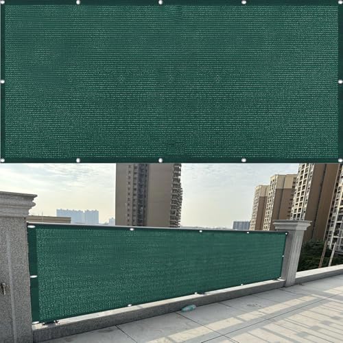 Malla de ocultación verde para exterior, protección solar y viento en terrazas 2