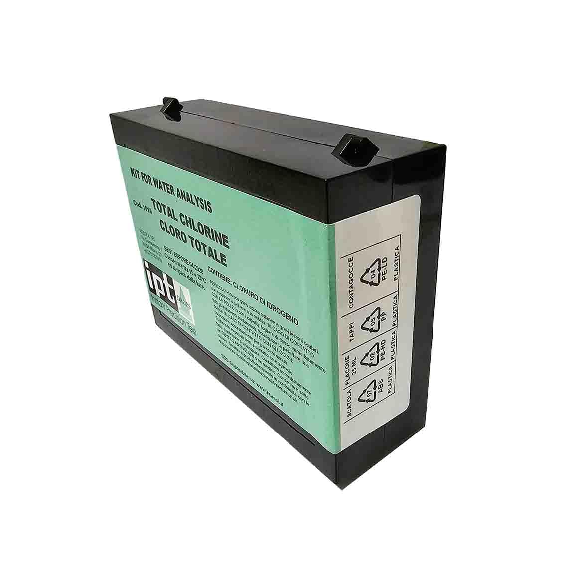Tester completo per analisi del cloro totale - 8068080936819 - Kit di analisi - 75 unità - Piscine e acqua potabile