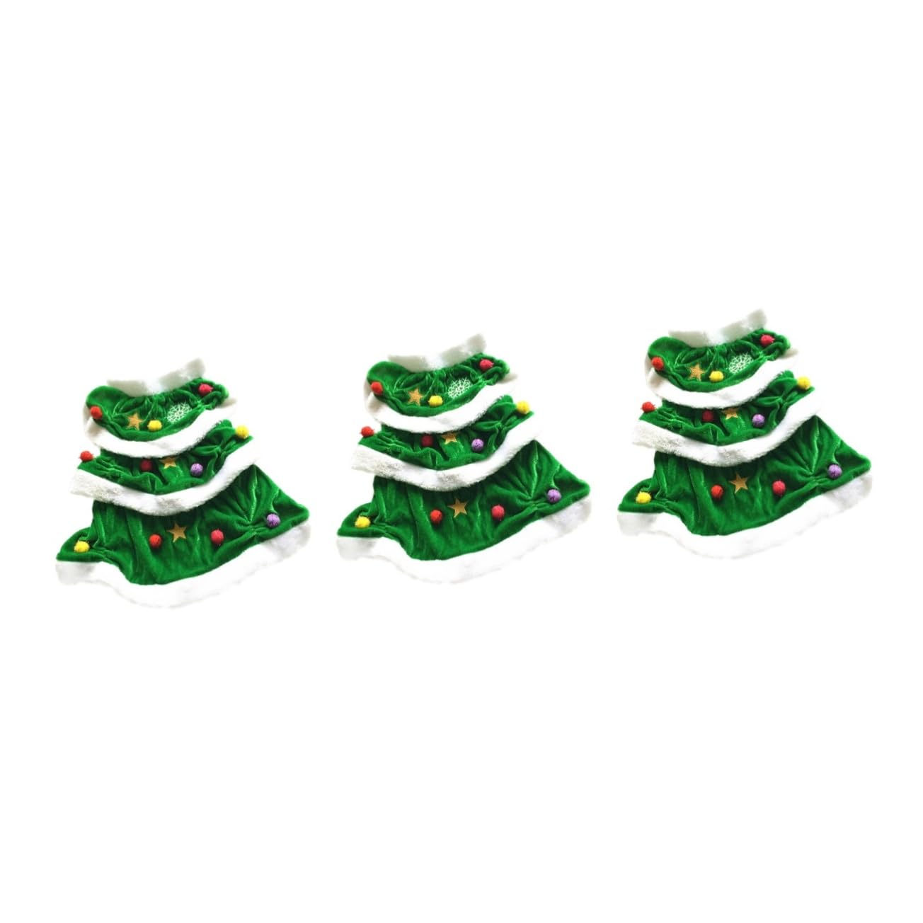 UPKOCH 3 Vestito per Cane Costume Invernale per Feste Xs Abbigliamento per Animali Domestici Natalizio