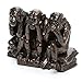 Design Toscano The Hear-No, See-No, Speak-No Evil Monkeys Statue, Grande, Faux Bronze Finish