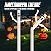 Mkevi 6ft Ghost Sky Air Puppet Dancer Inflatable Waving Tube Man with Lights & Built-in Blower - Wacky Waving Wind Flying Dancing Tube Guy for Business Promotion Stand Out Halloween Advertising