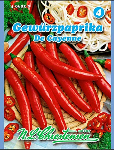 Gewürzpaprika, De Cayenne scharf N.L.Chrestensen Samen 466820-B
