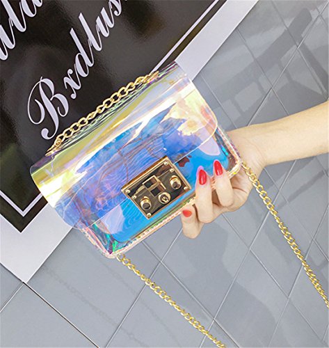 Mini Hologram Clear Cross Body Purse Shoulder Bag Handbag for Women2
