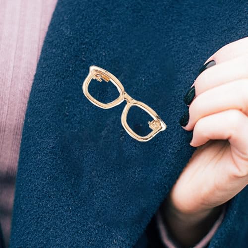 Image of Gadpiparty 6Pcs Creative Glasses Brooches Eyewear Lapel Pins for Women Dress Shirt Hat Bag Accessories Stylish Eye Glasses Jewelry