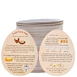 500 Pcs Premium Fresh Farm Egg Handling Instruction Cards - 2.7 X 3.5 Inches - Egg Stamps for Eggs Care Egg Cartons Cheap Bulk - Egg Stamps for Fresh Eggs for Egg Cartons Reusable - Eggs Shape Style