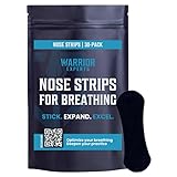 Warrior Experts Effective Nasal Strips for Snoring Relief and Better Sleep | Comfortable and Effective Nose Strips for Breathing for Airflow - Anti Snoring Strips Reduce Nasal Congestion – 30pcs Pack