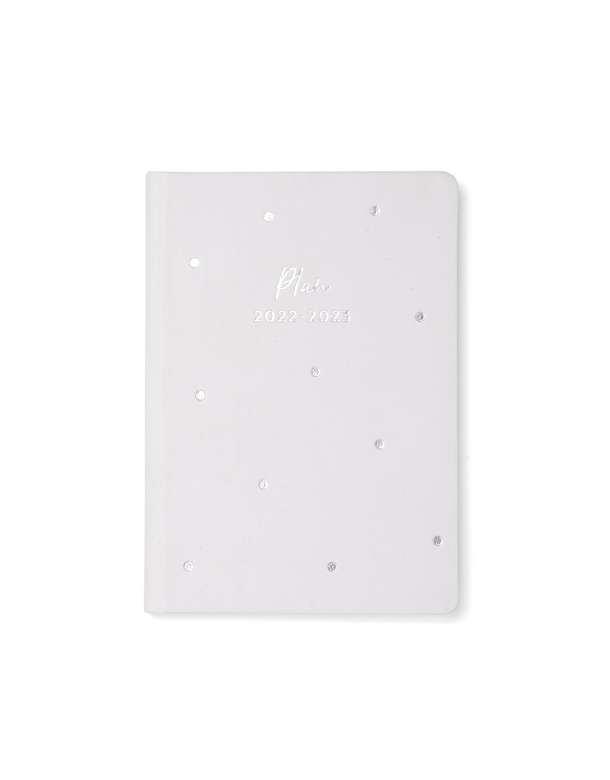 Letts of London A6 Dots Week to View 22.23 Academic Diary - Silver Grey (23-031705)