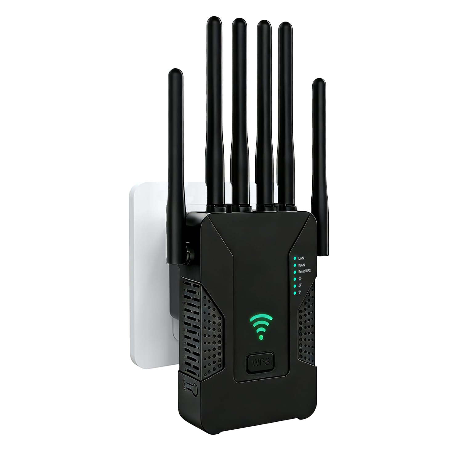 U81 Repetidor WiFi, Amplificador Señal WiFi 300Mbps con 2 Puertos Ethernet y 4 Antenas, Señal Estable y Fuerte, Compatible con Todos los Dispositivos de Red, Modos Ap/Repetidor/Enrutador — view 10