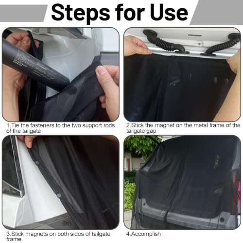 Mosquitera de coche para BMW X2 U10 que evita insectos en el maletero 8