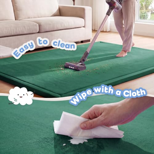 Image of 1.3 inch Thick Baby Play Mat for Floor,28x72 Bedside Rugs, Non-Slip